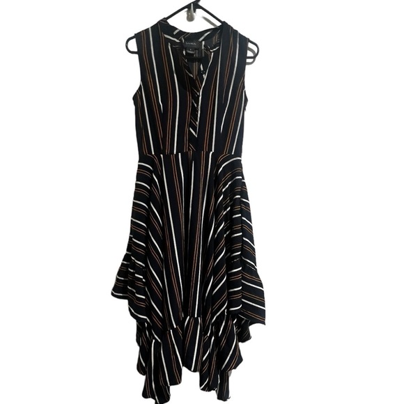 Gracia Dresses & Skirts - Gracia M Dress blue/orange sleeveless high/low dress Medium